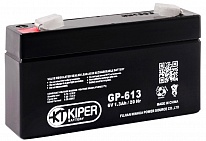 Картинка Аккумулятор для ИБП Kiper GP-613 F1 (6В/1.3 А·ч)