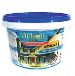 Картинка Краска Dekor ВД-АК-111 для фасадов (белый, 1.1 кг)