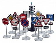 Картинка Игровой набор Форма Светофор с дорожными знаками С-159-Ф