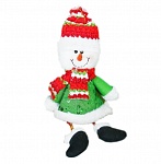 Картинка Подвеска новогодняя Зимнее волшебство Снеговик в кафтане (2357095)