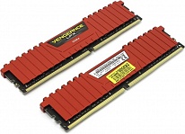 Картинка Оперативная память CORSAIR Vengeance LPX 2x8GB Red (CMK16GX4M2A2666C16R)