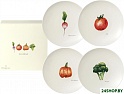 Набор десертных тарелок Degrenne Saisons Vegetables 243052