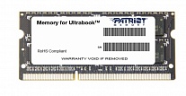 Картинка Оперативная память PATRIOT Memory for Ultrabook 4GB DDR3 SO-DIMM PC3-12800 (PSD34G1600L81S)