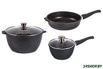 Картинка Набор кастрюль Мечта Гранит Black 001802