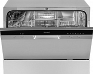 Картинка Посудомоечная машина Weissgauff TDW 4017 DS (серебристый/черный)
