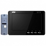 Картинка Комплект видеодомофона CTV DP1704MD (черный)