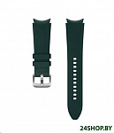Картинка Ремешок Samsung Hybrid Leather для Samsung Galaxy Watch4 (20 мм, M/L, зеленый) (ET-SHR89LGE