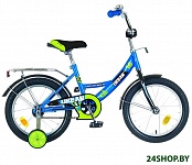 Картинка Детский велосипед Novatrack Urban 16 (синий/желтый, 2019)