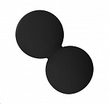 Картинка Мяч массажный двойной для йоги INDIGO IN193-BK (черный)