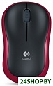 Мышь беспроводная Logitech M185 Wireless Mouse Red