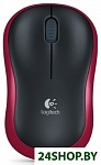 Картинка Мышь беспроводная Logitech M185 Wireless Mouse Red