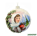 Картинка Елочные игрушки Грай Девушка и снегирь ШБ120-3