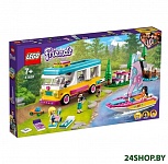 Картинка Конструктор Lego Friends Лесной дом на колесах и парусная лодка 41681