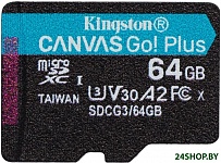Картинка Карта памяти Kingston Canvas Go! Plus microSDXC 64GB