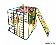 Картинка Детский спортивный комплекс Формула здоровья Кубик У Плюс зеленый-радуга