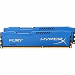 Оперативная память Kingston HyperX Fury Blue 2x8GB KIT DDR3 PC3-14900 (HX318C10FK2-16)