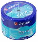 Картинка Диск CD-R Verbatim 700Mb 52x Cake Box (50 шт) (43728)