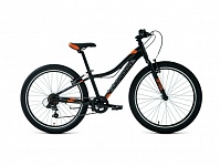 Картинка Велосипед FORWARD TWISTER 24 1.0 (2022, черный/оранжевый, р.12) (RBK22FW24047)