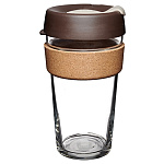 Картинка Многоразовый стакан KeepCup Brew Cork L Press 454мл (серый)