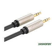 Картинка Кабель UGREEN AV125 10605 3.5 мм - 3.5 мм (3 м, черный/серый)