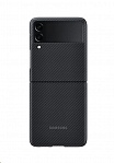 Картинка Чехол для телефона Samsung Aramid Cover для Samsung Galaxy Z Flip3 (черный) (EF-XF711SBEGRU
