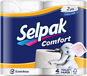 Selpak Туалетная бумага Comfort, 4 рулона, 2 слоя