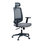 Картинка Кресло Norden Лондон Офис JZR1008H-BL008-DWB104 (черный пластик/серый)