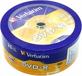 Картинка Диски DVD-R Verbatim 4.7Gb 16x (уп. 25 шт) (43730)