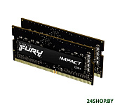 Картинка Оперативная память Kingston FURY Impact 2x32GB DDR4 SODIMM PC4-25600 KF432S20IBK2/64