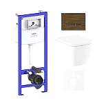 Картинка Унитаз Lavinia Boho Relfix Aveo Rimless 6 в 1 75110239 (венге пластик)