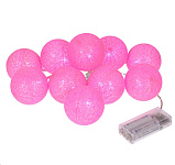 Картинка Светодиодная гирлянда Vegas Нить с Хлопковыми шарами 55167