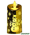 Картинка Новогодняя гирлянда Luazon Свеча серебро снеговик 4357305