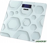 Картинка Весы напольные BBK BCS3005GE (белый/серый)