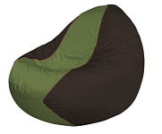 Картинка Бескаркасное кресло Flagman Classic К2.1-150 (оливковый/коричневый)