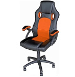 Картинка Кресло Mio Tesoro Дино X-2706 (черный/оранжевый)
