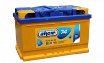 Картинка Автомобильный аккумулятор AKOM 6СТ-74 Евро