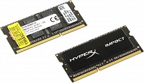 Картинка Оперативная память Kingston HyperX Impact 2x8GB KIT DDR3 SO-DIMM PC3-12800 (HX316LS9IBK2/16