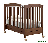 Картинка Детская кроватка Nuovita Perla Solo (темный орех)