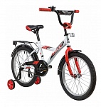 Картинка Детский велосипед Novatrack Astra 18 (белый/красный, 2020)