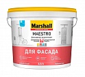 Краска Marshall Maestro Фасадная BW 4.5 л (глубокоматовый белый)
