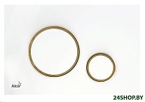Картинка Панель смыва Alcaplast M775 (белый/золотистый)