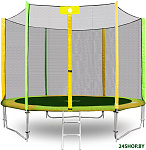 Картинка Батут Alpin ATGY-252 2.52 м с защитной сеткой и лестницей