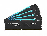 Картинка Оперативная память HyperX Fury RGB 4x8GB DDR4 PC4-28800 HX436C17FB3AK4/32