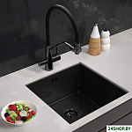 ECO AR 450*450 BLACK PVD NANO DECOR