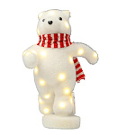 Картинка 3D-фигура Luazon Медведь в шарфе бежит 4843988