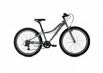 Картинка Велосипед Forward Twister 24 1.0 2022 (черный/серебристый)
