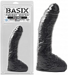 Фаллоимитатор с мошонкой Basix Rubber Works 10" Fat Boy Black