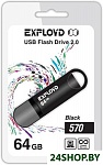 Картинка USB флэш-накопитель EXPLOYD 64GB-570-черный