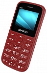 Картинка Кнопочный телефон Maxvi B100 (винный красный)