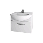 Картинка Мебель для ванных комнат Dreja Тумба Alfa 55 new 99.0305 с умывальником Альфа 55 195452